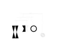 LLTCMYGS Jouet Mobile Pendu Noir et Blanc Montessori, Un Jouet sensoriel Suspendu et en Mouvement pour Les Nouveau-nés