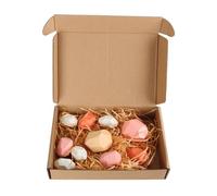 LLTCMYGS Jouets colorés en Bois et en Pierre, Jouets Montessori Jenga (16 pièces)