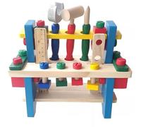 LLTCMYGS Jouets de boîte à Outils en Bois Montessori, Jeu de Construction de Simulation de Mouvement Fin