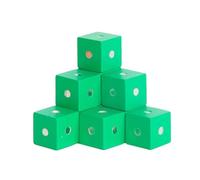 LLTCMYGS Jouets de Construction Montessori en Cubes magnétiques, Cubes de Construction colorés (10 pièces),Vert