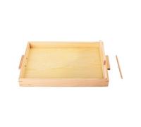 LLTCMYGS Jouets en Bois Montessori pour écriture dans Le Sable, Table de dessage de Sable pour pratiquer l'écriture, Aides à l'enseignement,Large
