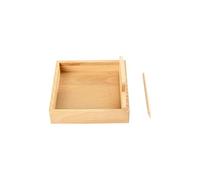 LLTCMYGS Jouets en Bois Montessori pour écriture dans Le Sable, Table de dessage de Sable pour pratiquer l'écriture, Aides à l'enseignement,Small