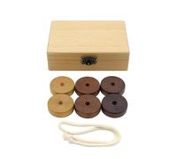 LLTCMYGS Jouets Montessori en Bois avec Perles en Fil de Coton, développement de la Coordination Main-œil