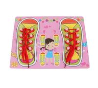 LLTCMYGS Lacets à Nouer Montessori et Porter des Planches à Chaussures, Éducation précoce Jouets Montessori pour Enfant,Model b