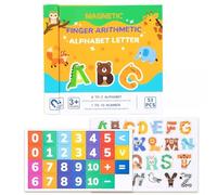 LLTCMYGS Livre magnétique Montessori d'arithmétique et d'alphabet, Jeu de Reconnaissance des Chiffres et des Lettres