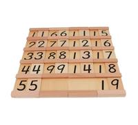 LLTCMYGS Matériel de mathématiques Montessori, Planches des dizaines et des unités, Jouet pour la Reconnaissance des nombres et Le comptage
