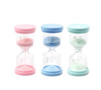 LLTCMYGS Minuterie sablier Montessori Time, Apprenez la Notion du Temps, 1 Minute, 3 Minutes, 5 Minutes