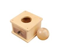 LLTCMYGS Montessori Boîte en Bois de hêtre Enseignement du SIDA, Jouets en Bois pour la Chute de balles, Formation à la Coordination œil-Main