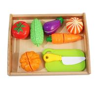 LLTCMYGS Montessori Enfants Fruits Et Légumes Couper Jouets, Faire Semblant De Nourriture Jouer Accessoires De Cuisine,Vegetables