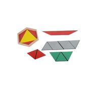 LLTCMYGS Montessori Forme Géométrique Enseignement du SIDA avec des boîtes, Jouets géométriques pour Les Enfants d'âge préscolaire