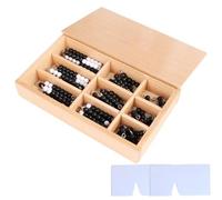 LLTCMYGS Montessori perlé Math Learning AIDS, Jouets pour améliorer la pensée mathématique préscolaire,Noir