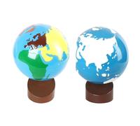 LLTCMYGS Montessori Science et Culture Enseignement SIDA, Enfants Éducation Précoce Globe Jouets (2 Pièces)