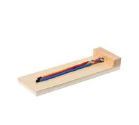 LLTCMYGS Planche de Tissage en Corde Montessori en Bois, Jouet de Coiffure et de motricité Fine pour Tout-Petits