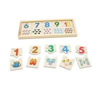 LLTCMYGS Puzzle de Correspondance de nombres Montessori, Puzzle de Correction des nombres et Apprendre à Compter