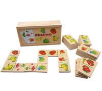 LLTCMYGS Puzzle de Domino de Fruits Montessori Woody, Jouet de développement des compétences de réflexion