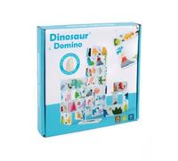 LLTCMYGS Puzzle de Dominos sur Les Dinosaures Montessori, Jouet éducatif pour Le développement des compétences logiques et de réflexion en Famille