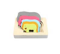 LLTCMYGS Puzzle en Bois éléphant Mignon Grande Couche, Jouet éducatif pour Enfants d'âge préscolaire Montessori
