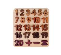 LLTCMYGS Puzzle en Bois Montessori Alphabet et Chiffres, Jouets pour Le Développement Cognitif Précoce,Model b