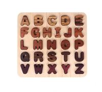 LLTCMYGS Puzzle en Bois Montessori Alphabet et Chiffres, Jouets pour Le Développement Cognitif Précoce,Model a