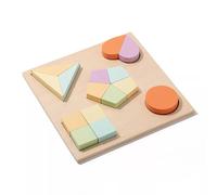 LLTCMYGS Puzzle Géométrique en Bois Montessori sur Les Fractions, Jouet Éducatif pour Apprendre Les Formes et Les Fractions chez Les Tout-Petits,Model h