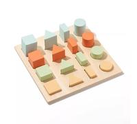 LLTCMYGS Puzzle Géométrique en Bois Montessori sur Les Fractions, Jouet Éducatif pour Apprendre Les Formes et Les Fractions chez Les Tout-Petits,Model c
