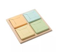 LLTCMYGS Puzzle Géométrique en Bois Montessori sur Les Fractions, Jouet Éducatif pour Apprendre Les Formes et Les Fractions chez Les Tout-Petits,Model g