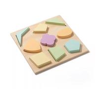 LLTCMYGS Puzzle Géométrique en Bois Montessori sur Les Fractions, Jouet Éducatif pour Apprendre Les Formes et Les Fractions chez Les Tout-Petits,Model e