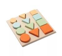 LLTCMYGS Puzzle Géométrique en Bois Montessori sur Les Fractions, Jouet Éducatif pour Apprendre Les Formes et Les Fractions chez Les Tout-Petits,Model b