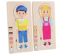 LLTCMYGS Puzzle Multicouche du Corps Humain Montessori, Jouet Squelette en Bois