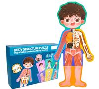 LLTCMYGS Puzzle Structure du Corps Humain Montessori, Jouet Magnétique d'Anatomie, Cadeau Éducatif Scientifique pour Enfants