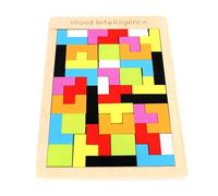 LLTCMYGS Puzzles Tetris géométriques en Bois Montessori, Jouets de pensée géométrique pour Enfants d'âge préscolaire
