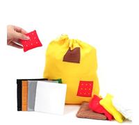 LLTCMYGS Sac mystère Tactile Montessori, Aide pédagogique sensorielle Tactile pour Enfants, Formation à l'intégration sensorielle