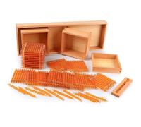 LLTCMYGS Système décimal des Perles dorées Montessori, matériel de mathématiques pour l'apprentissage des valeurs de Position,Model b