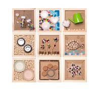 LLTCMYGS Tableau d'activités Montessori Mural pour Le développement sensoriel auditif, Jouets éducatifs DIY pour Jeunes Enfants