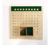 LLTCMYGS Tableaux Montessori de mathématiques pour Addition, soustraction, Multiplication et Division, matériel d'apprentissage arithmétique en Bois,Division