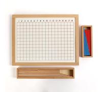 LLTCMYGS Tableaux Montessori de mathématiques pour Addition, soustraction, Multiplication et Division, matériel d'apprentissage arithmétique en Bois,Subtraction