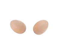 LLTCMYGS Œufs à secouer en Bois Montessori, œufs à Percussion à Main en Bois Naturel, Maracas Musicales