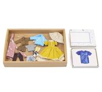 LLTCMYGS Vêtements Montessori et Ensembles de Cartes Correspondants, matériel de développement du langage pour la Maternelle