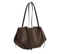 lluoqian Soft Sac cabas Wing for femme - Sac à main de grand format Niche Design, sac en cuir polyvalent et tendance.(Coffee)