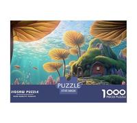 Llustration of an Underwater Scene 1000 Pièces Découpe Précise Puzzle Fantasy Underwater Landscape Amusant Jigsaw Jouet Éducatif Déco pour Amis 38x26cm/1000pcs