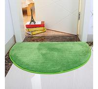 LLWYH Lot de 4 Tapis De Bain Demi-Cercle Doux Et Confortable Salon Chambre Tapis Salle De Bain Tapis Antidérapant Absorbant 50 cm × 80 cm Vert