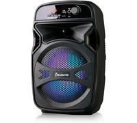 LLX34 Portable Speaker Karaoke FunctionBluetooth Speaker with USB/SD PlayerKareoke Bluetooth with Multi-coloured RGB LightBattery with Autonomy of 6 HRBuilt-in Radio