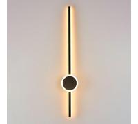 LLXDFUU Applique murale moderne à longue bande Applique murale linéaire américaine à intensité variable LED avec décoration intérieure à distance Luminaire mural de salon Applique murale minimaliste p