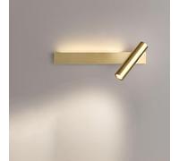 LLXDFUU Appliques murales Modernes Salon LED 3 Couleurs Lampe Murale Ferme rétro Chevet luminaire Mural H65 Laiton Or décoration Applique Murale lumière pour Salle de Bain Salon Chambre