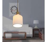 LLXDFUU Créatif Robuste Durable Nordique Suspension Blanc En Céramique Restaurant Lampe Suspendue Lanterne À Rayures En Céramique Creux Fond Lustre Réglable Lampe Suspendue Intérieur Salle À Manger Sa