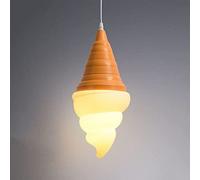 LLXDFUU Lampe à suspension créative en cornet de glace Lampe d'intérieur à hauteur réglable Lampe cadeau pour enfants de dessin animé mignon Lustre industriel moderne pour chambres d'enfants Restauran