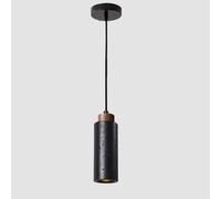 LLXDFUU Lampe suspendue noire moderne Intérieur Wabi Sabi Cuisine Luminaire suspendu pour salle à manger Lampe suspendue scandinave Grotte Pierre Lustre industriel Luminaire pour chambre Salle de bain