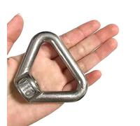 LLXTJJY Écrou à œil de Levage Standard Écrou à œil de Levage Triangulaire en Acier Inoxydable 304, Anneaux filetés trapézoïdaux adaptés aux boulons de poignée M8 M10 M12 M14 M16 M20 M24 1 pièce