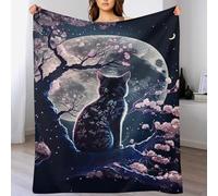 LLXXHH Cerisier Japonais Plaid Couverture Polaire, Couvertures Polair Flanneladaptée Aux Canapés Et Aux Lits - Chaud, Facile À Entretenir 180×200cm