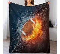 LLXXHH Couverture Polaires en Rugby, Couvertures Moelleuses, Flannel Légère Super Douce avec Imprimé pour Canapé, 150×200cm